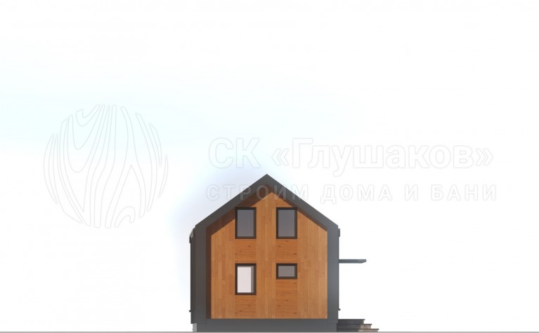 Дачный домик в стиле барнхаус 5х9 фото 2