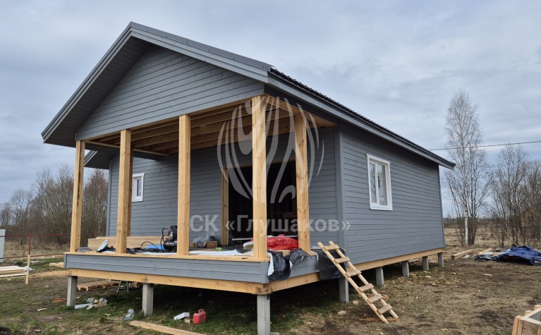 Каркасный дом 9х9 с двумя спальнями фото 5