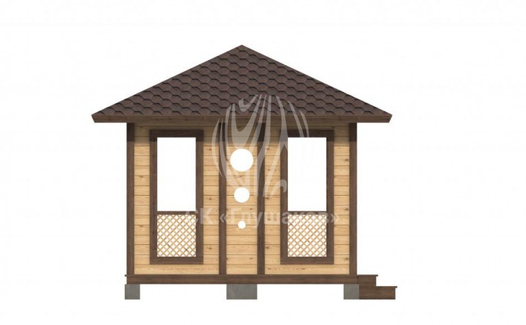 Квадратная беседка 3х3 №192 фото 5